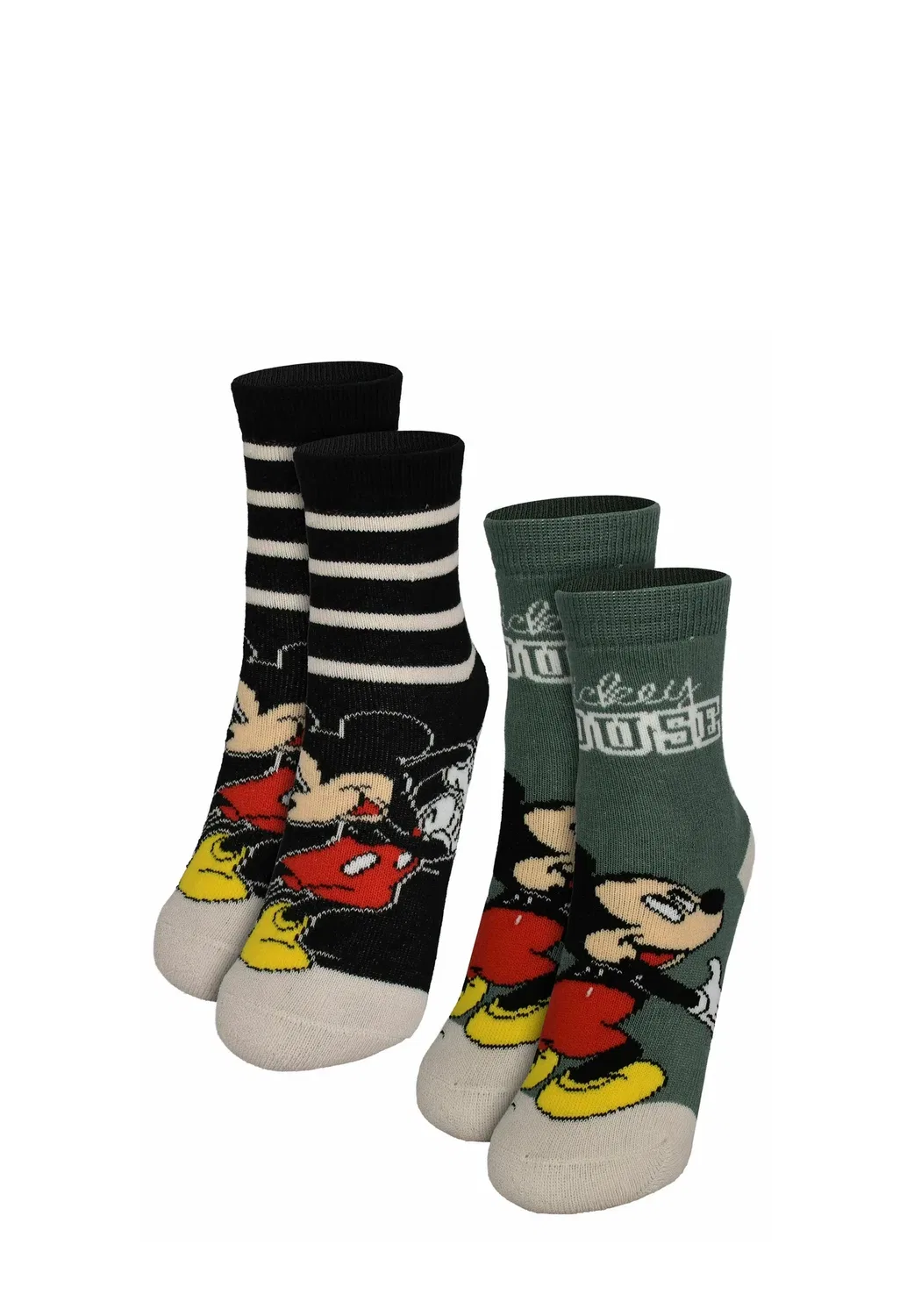 Носки Mickey mouse abs socken stoppersocken söckchen (2er pack) - socks Disney, Grau Schwarz