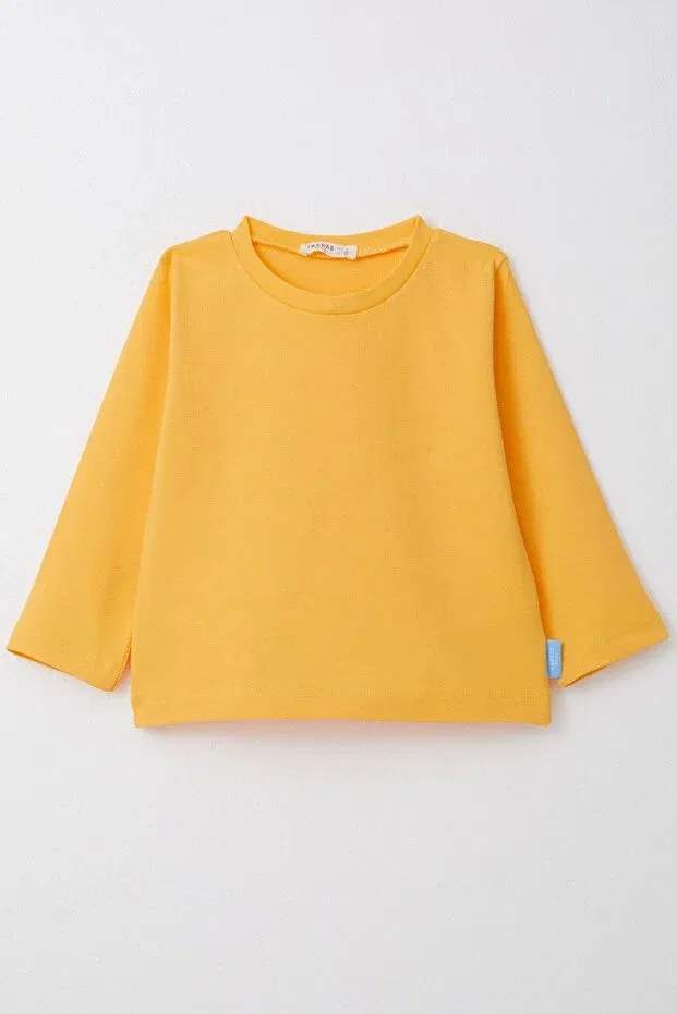 Детская футболка с длинным рукавом Breeze, Yellow