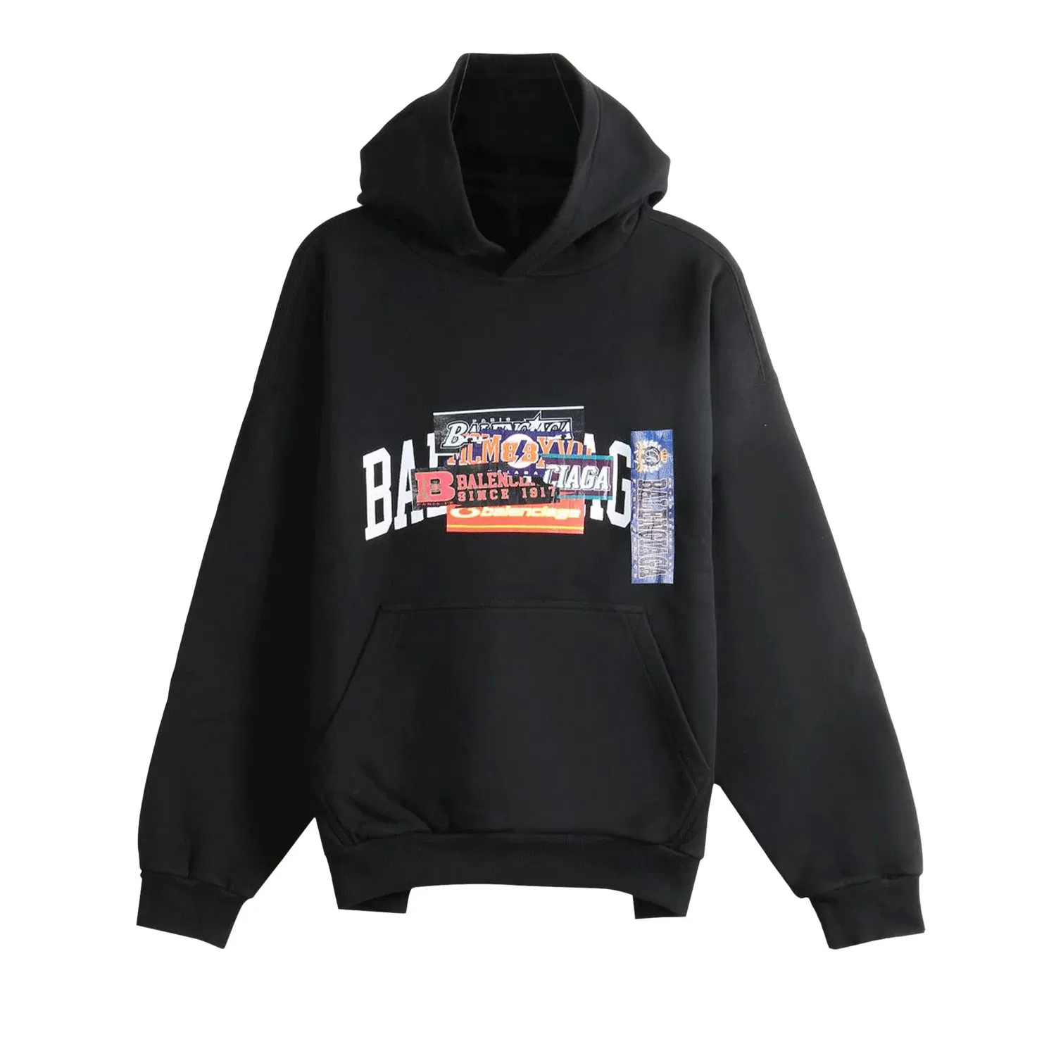 Худи Balenciaga Medium Fit, черный