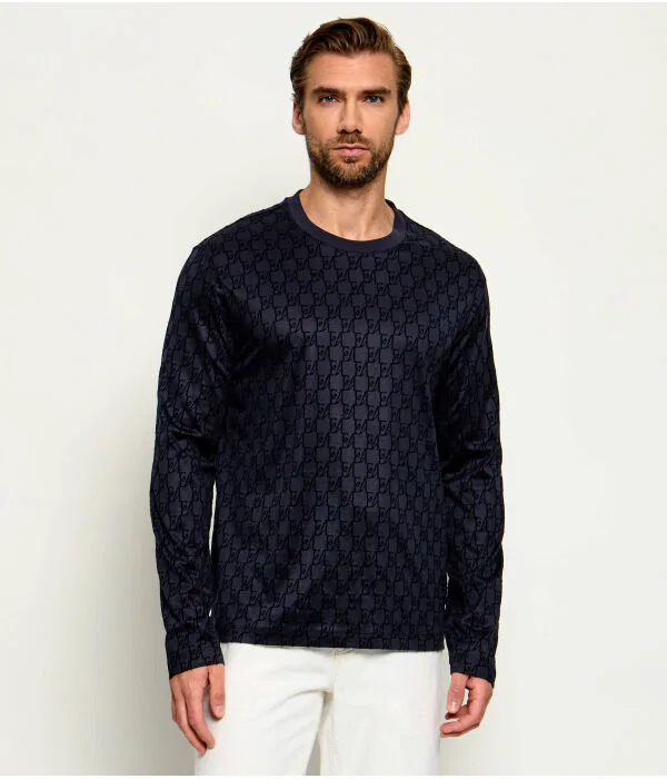 Мужской лонгслив Emporio Armani, Blu Marino