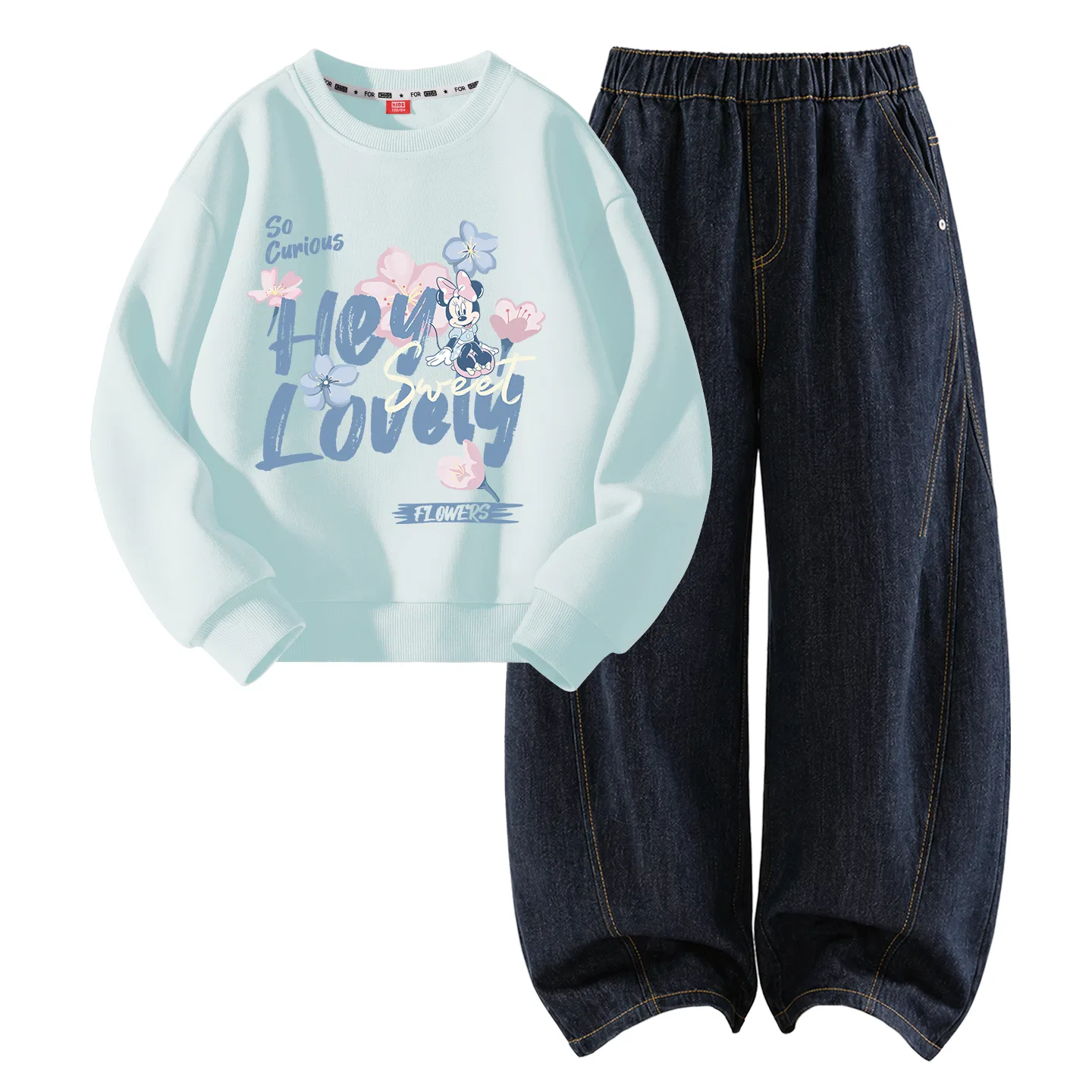 Детский спортивный комплект для мальчиков с принтом Disney, Clearwater Blue/Denim Black Blue — фото 4