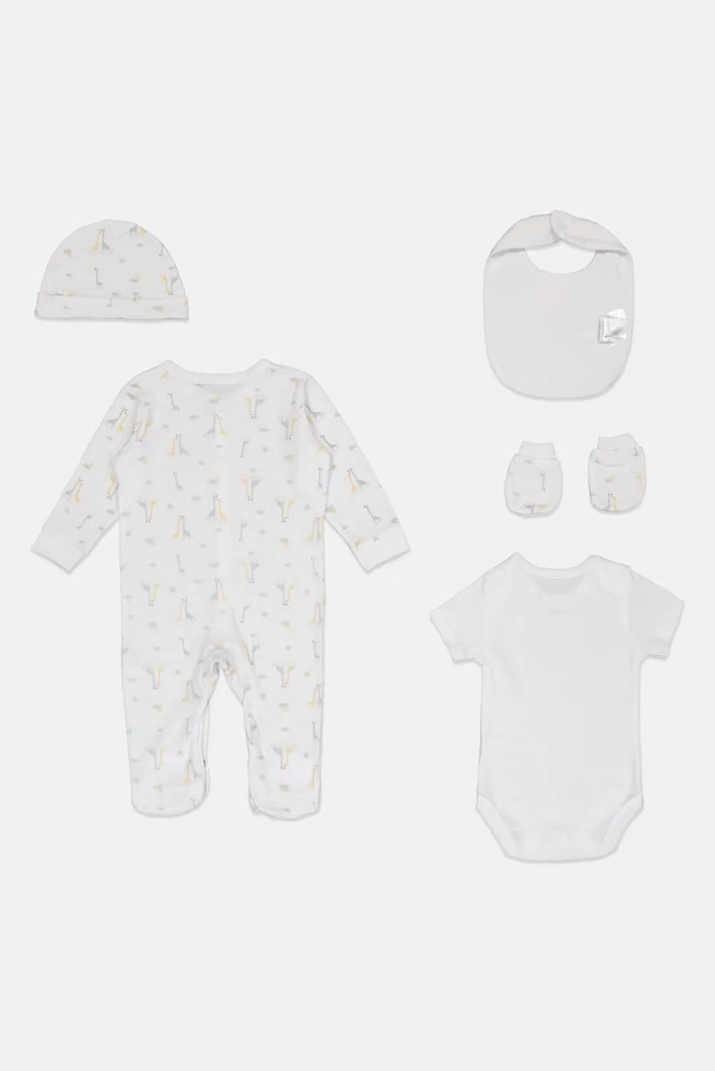 Комплект детский с принтом 5 предметов Rock-A-Bye Baby Boutique, разноцветный — фото 2