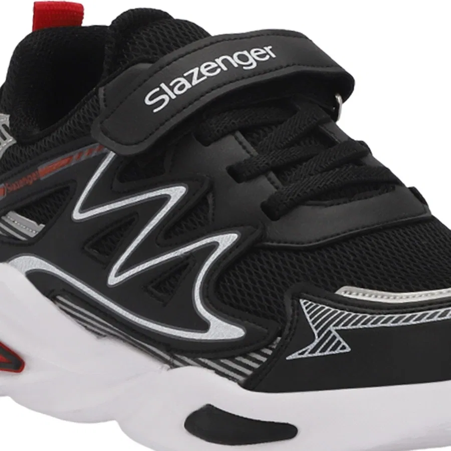 Кроссовки детские с липучками KYRIE Slazenger, Черно-красный — фото 4