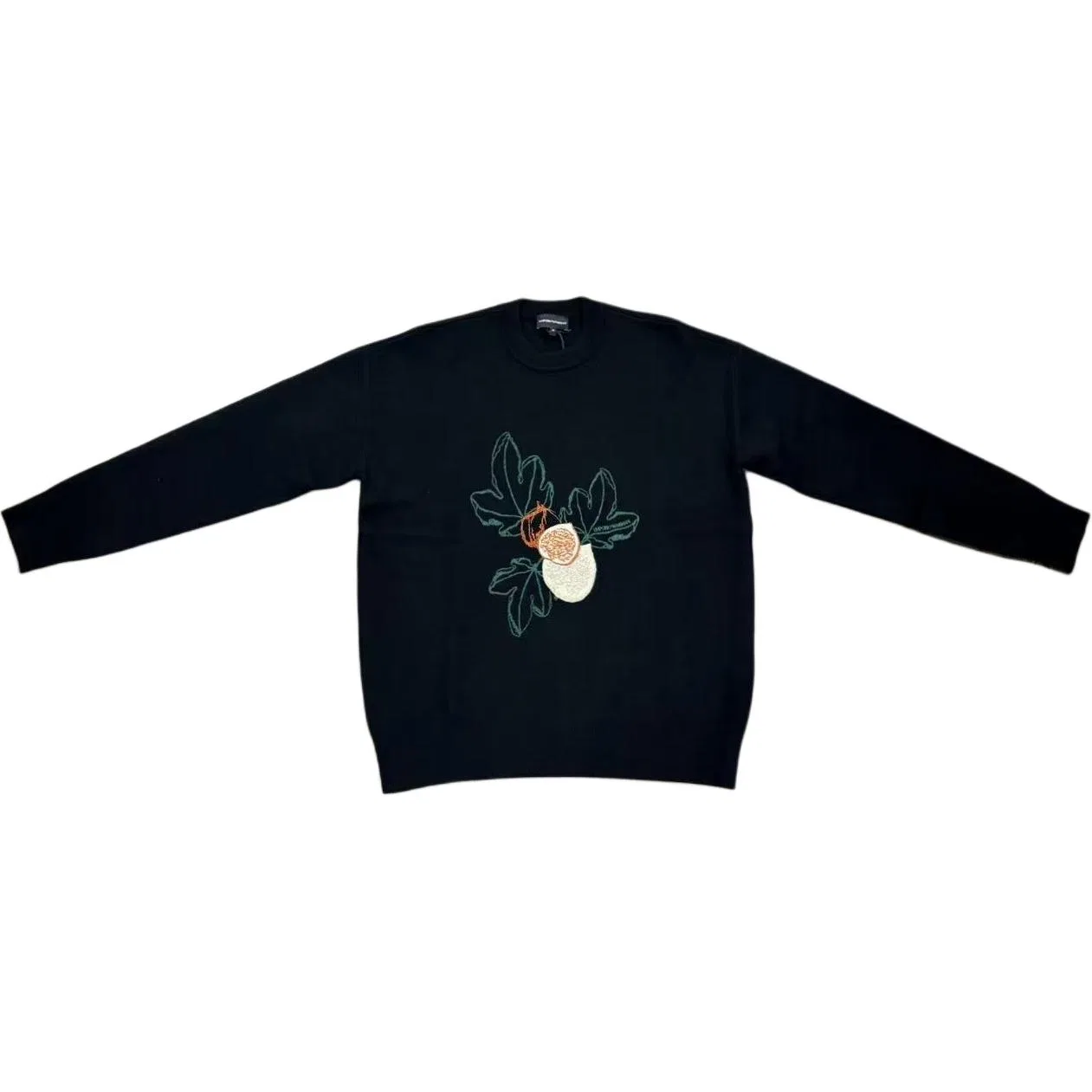 Свитер мужской с круглым вырезом, Emporio Armani, Black