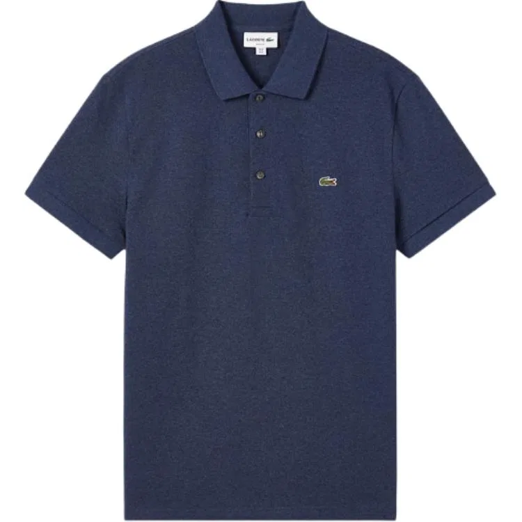 Мужская футболка-поло с вышитым логотипом LACOSTE, Dark Indigo