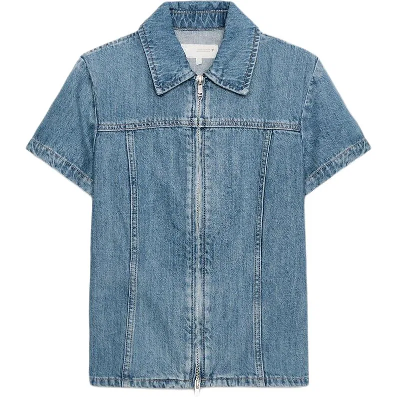 Женская рубашка с лацканами Sea Blue ZARA
