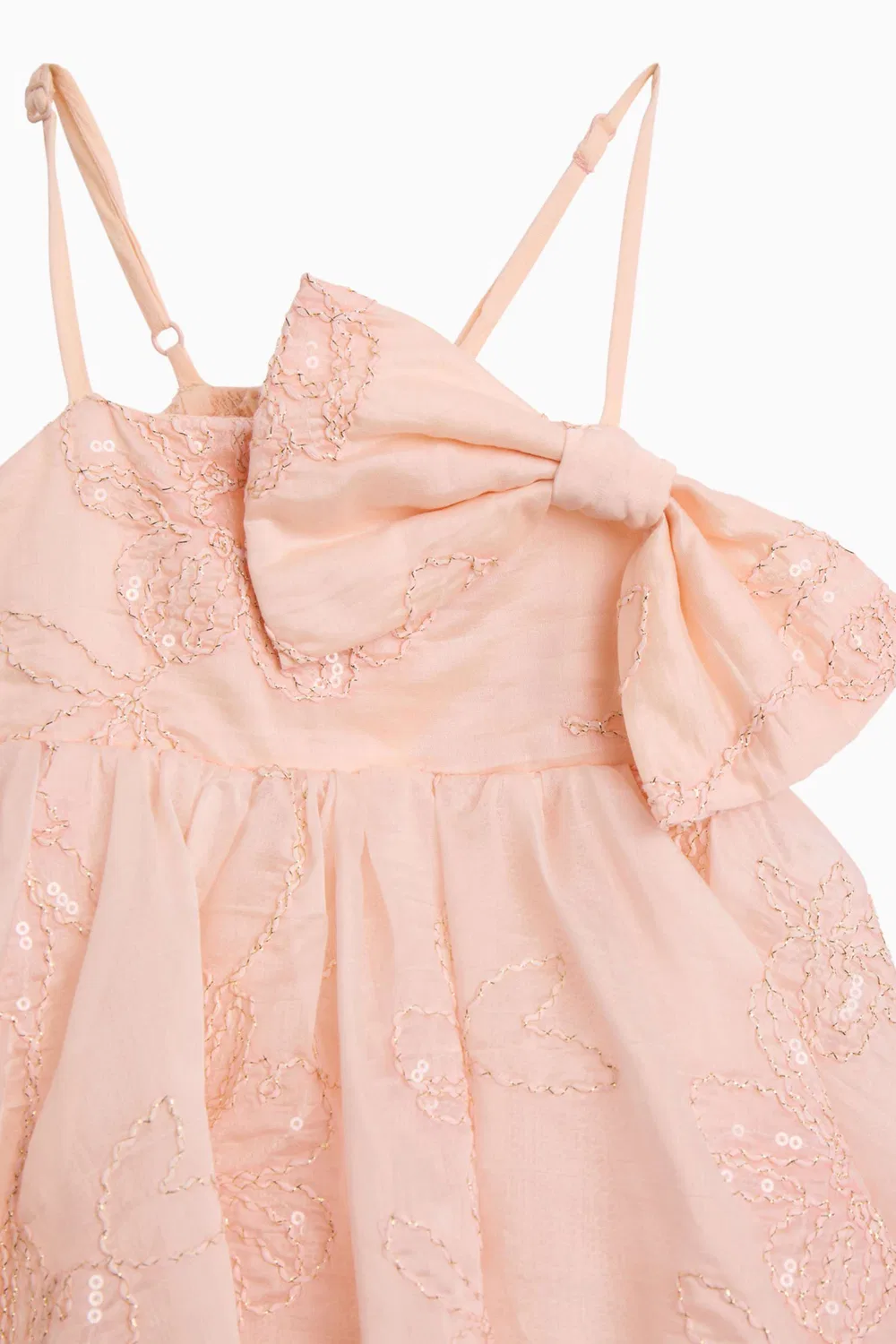 Платье с вышивкой и бантом Amelia Embroidered Bow Dress Bardot Junior — фото 4
