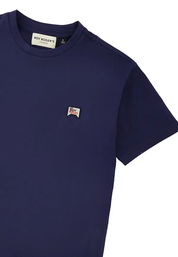Футболка с принтом Print t-shirt, Roy Rogers, темно-синий — фото 3