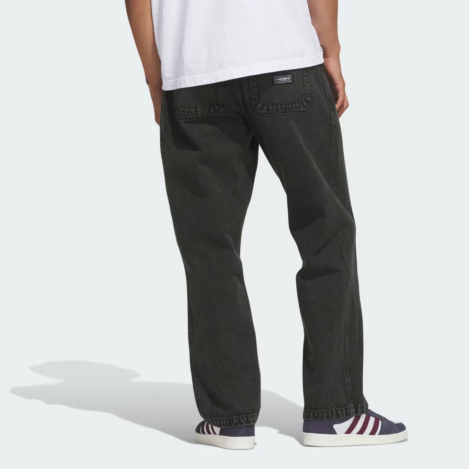 Джинсы с эффектом кислотной стирки Skateboarding Acid Washed Pants Adidas Originals, серый — фото 4