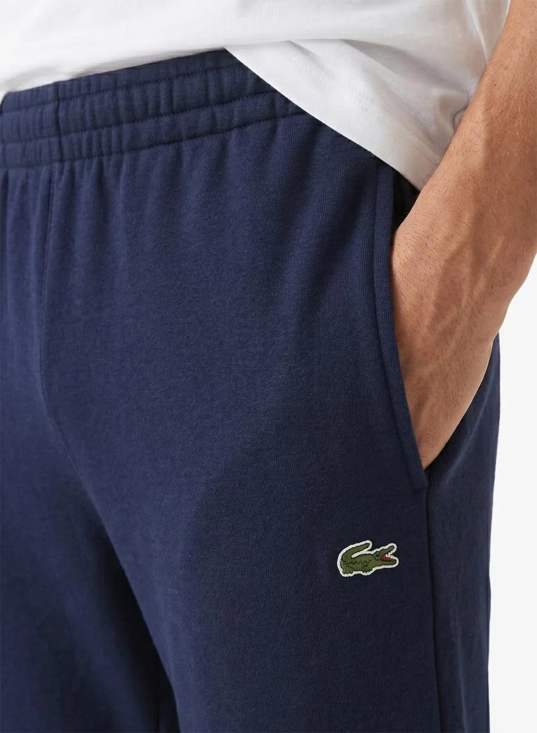Брюки спортивные с зауженным кроем Lacoste, синий — фото 3