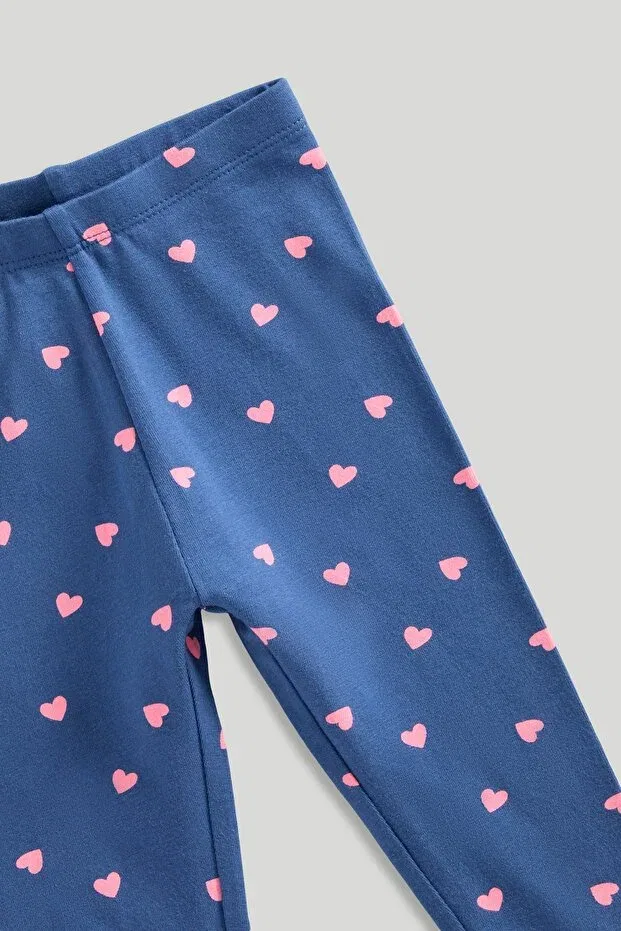 Детские леггинсы для девочек однотонные Mothercare, Navy Blue — фото 2