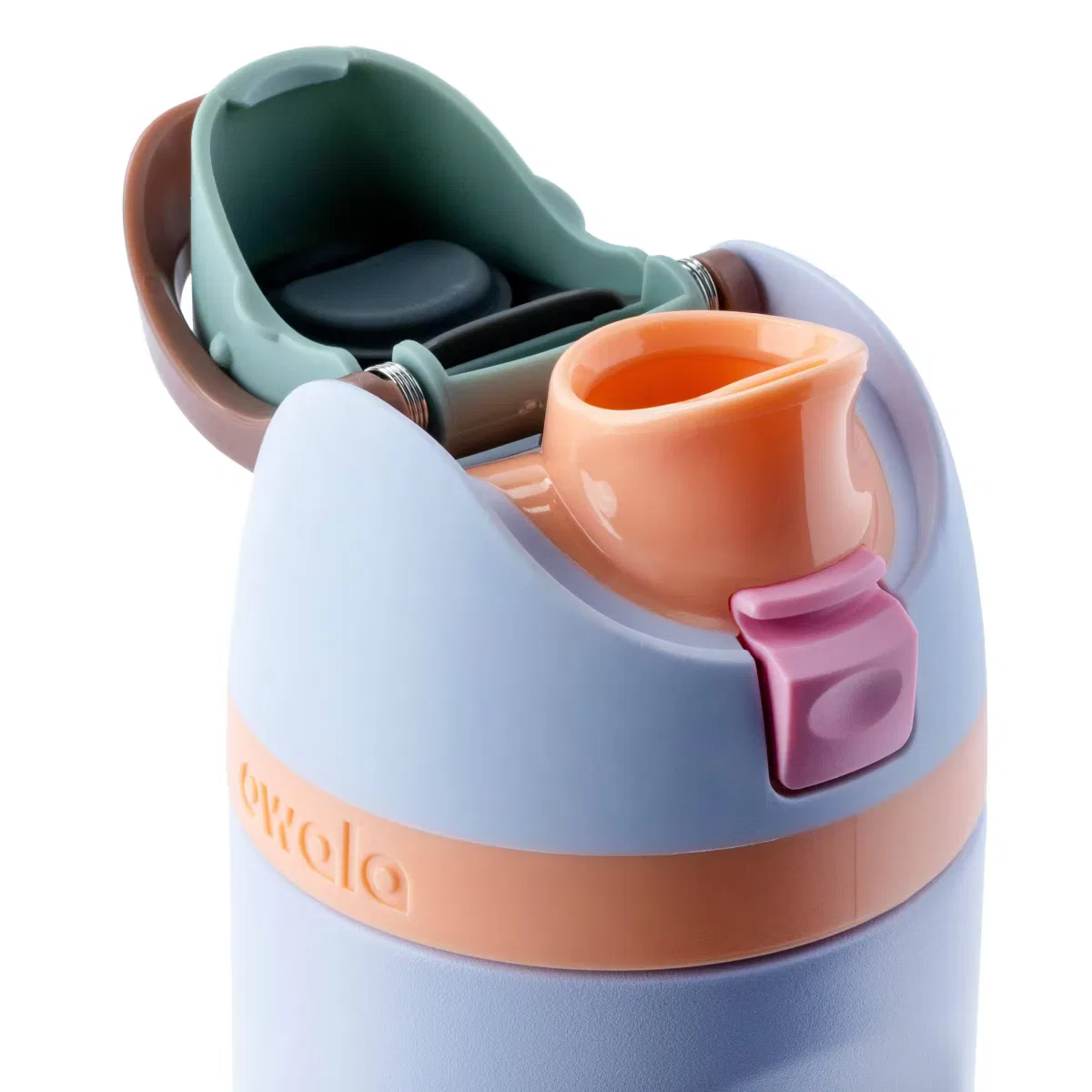 Детская бутылка для воды 470 мл с трубочкой FreeSip Owala, Periwinkle Twinkle — фото 3