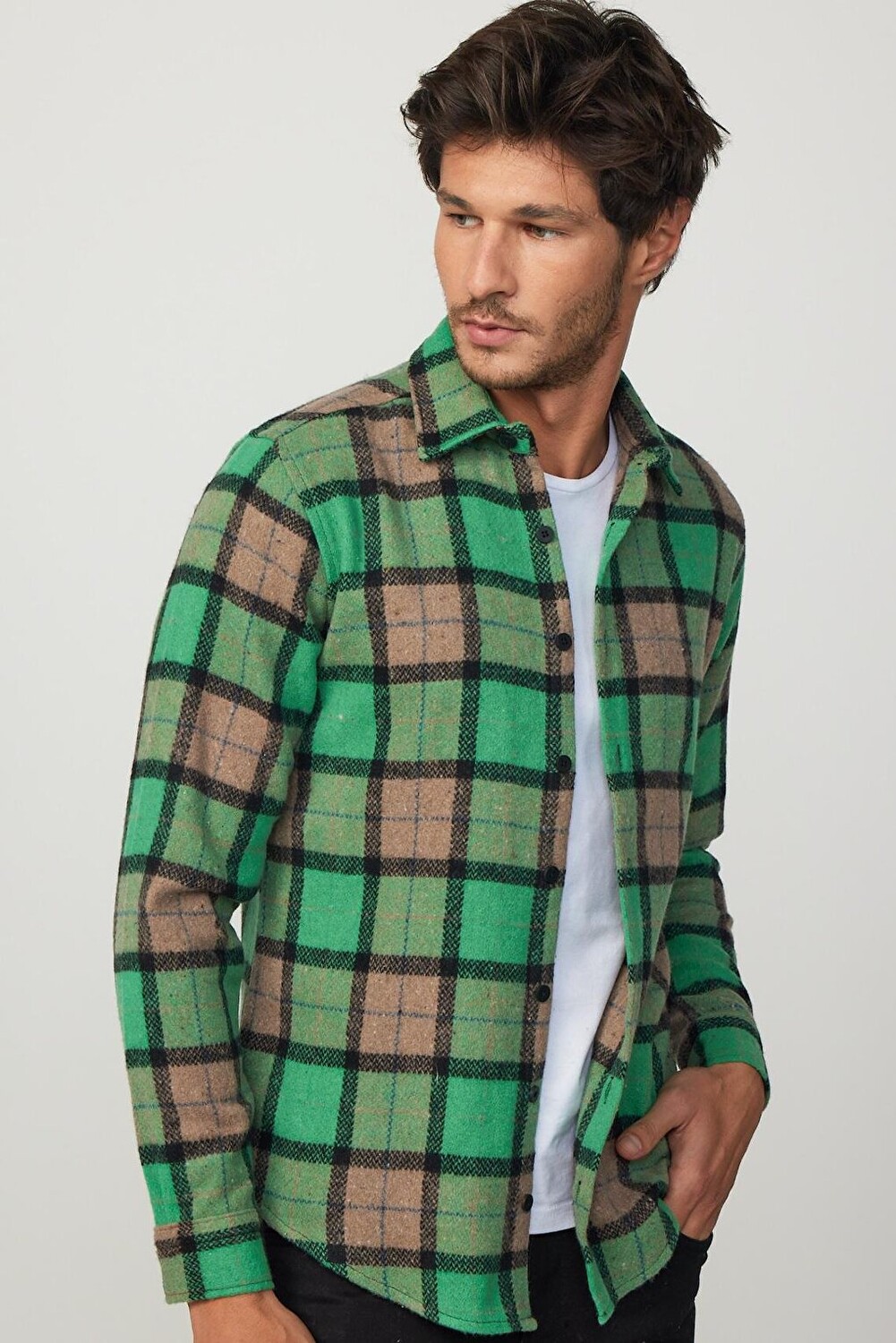 

Мужская рубашка узкого кроя в клетку Lumberjack Slim Fit TUDORS, смешанный