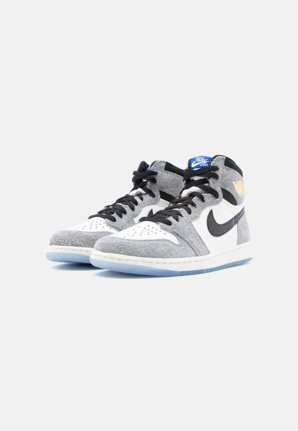 Air jordan 1 retro og rmstd унисекс высокие кроссовки Jordan, Cool Grey/Black/Sail/Game Royal/White — фото 2