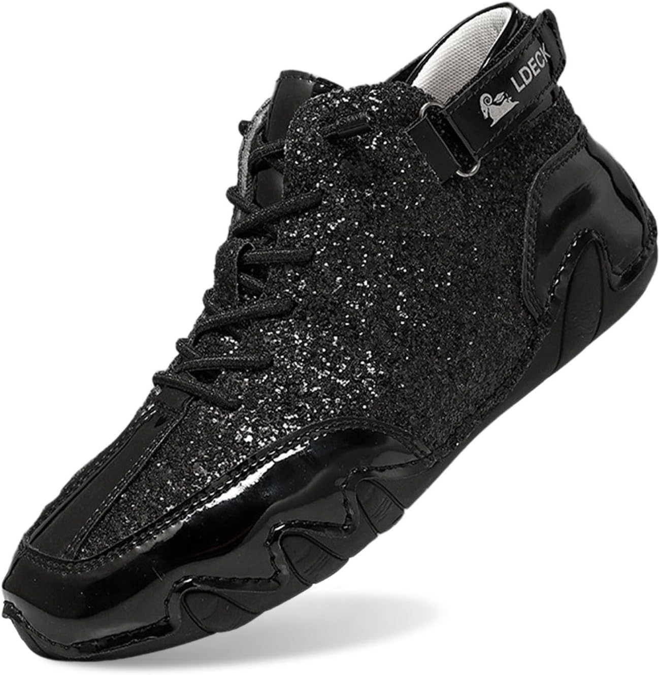 

Блестящие белые кроссовки для мужчин и женщин, модные высокие повседневные с пайетками, сверкающие спортивные кроссовки унисекс, блестящие и яркие Generic