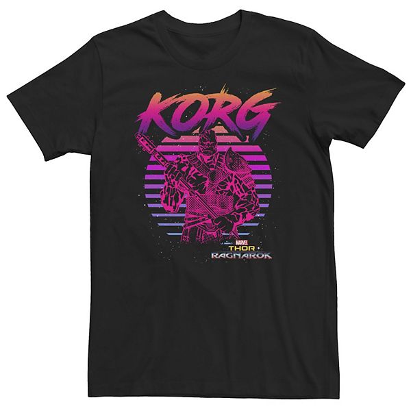 

Футболка Marvel Thor Ragnarok Korg 80s neon retro graphic Big & tall Licensed Character
