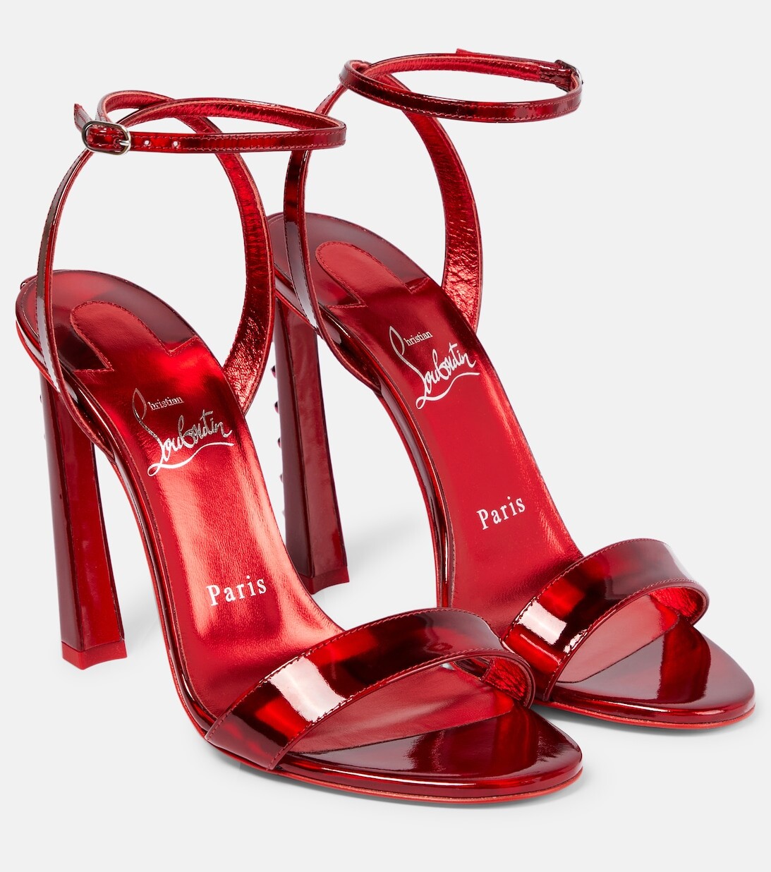Кожаные сандалии Condorapik Queen 100 Christian Louboutin, красный