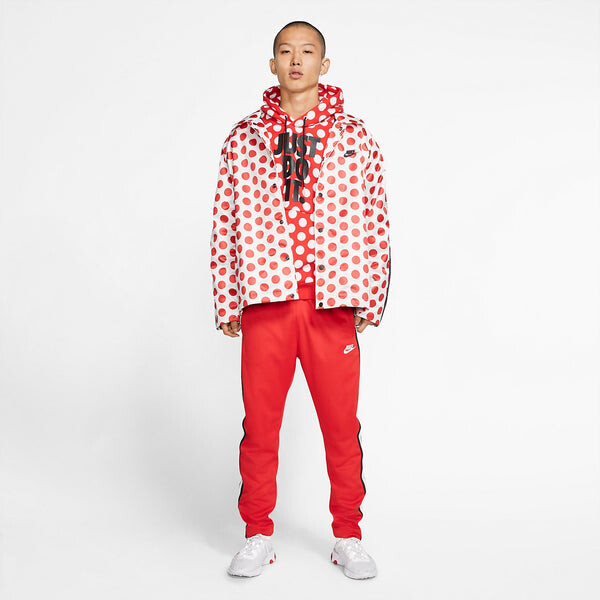Толстовка Nike Full Out Dots Hoodie 'Red White', красный — фото 2