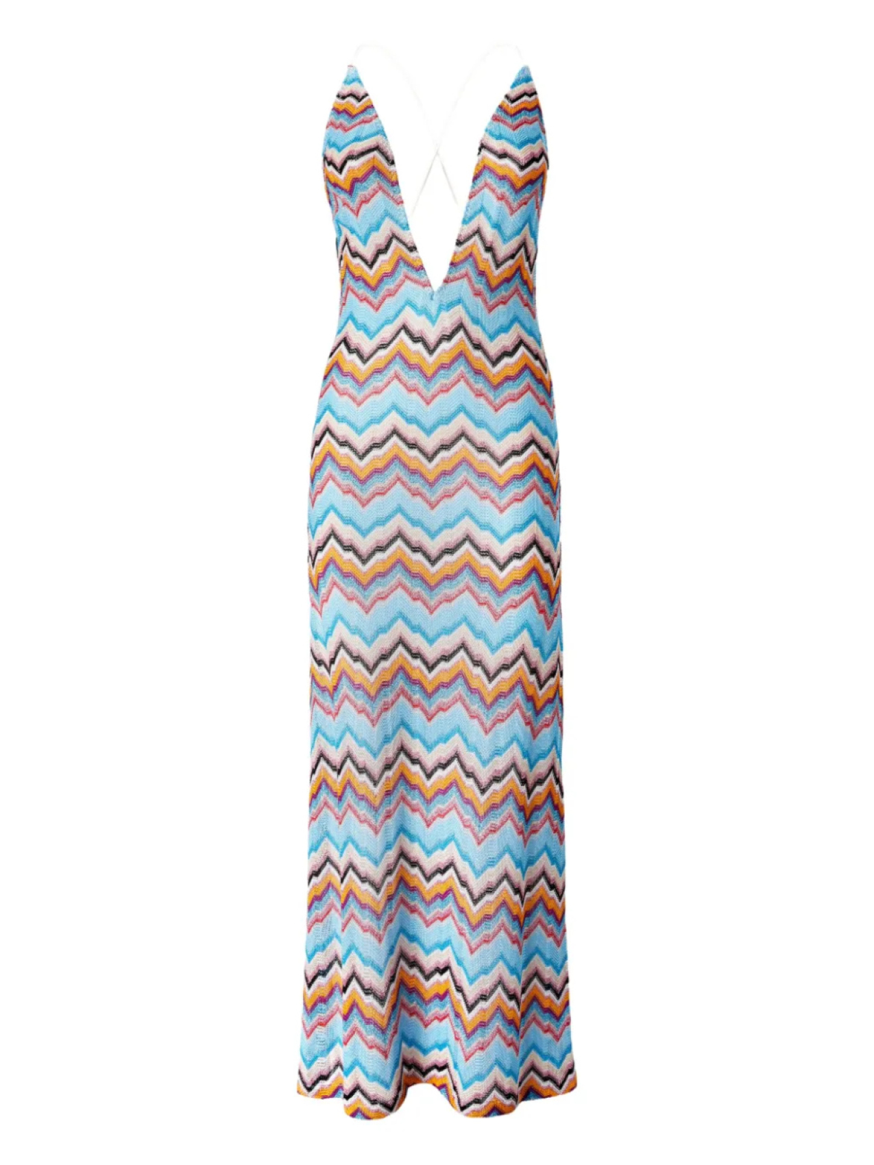 

Missoni платье с узором зигзаг, синий