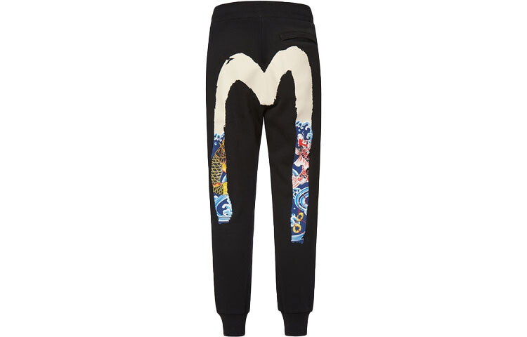 

Трикотажные спортивные штаны мужские черные Evisu, черный