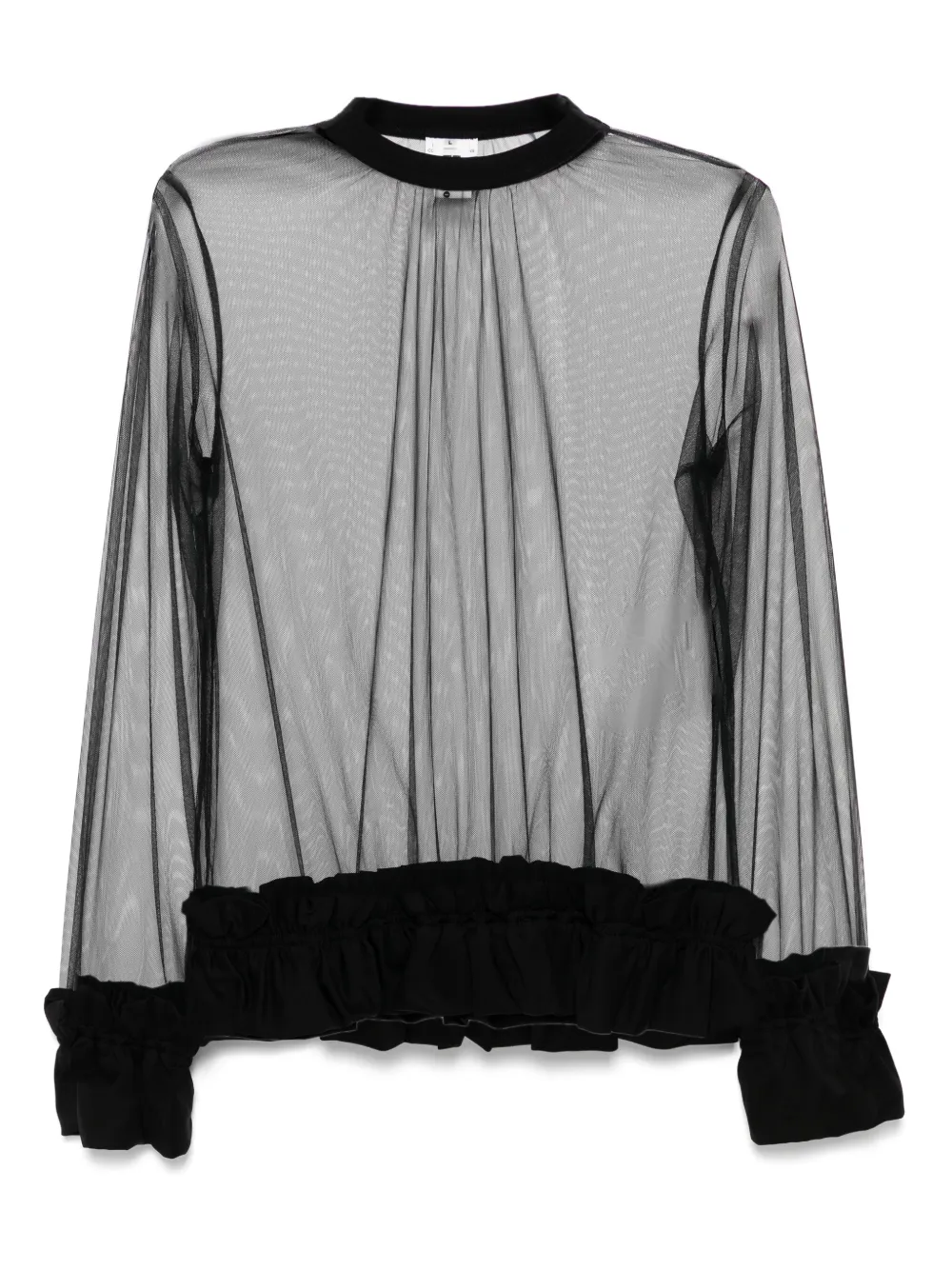 

Топ с длинными рукавами Noir Kei Ninomiya, черный