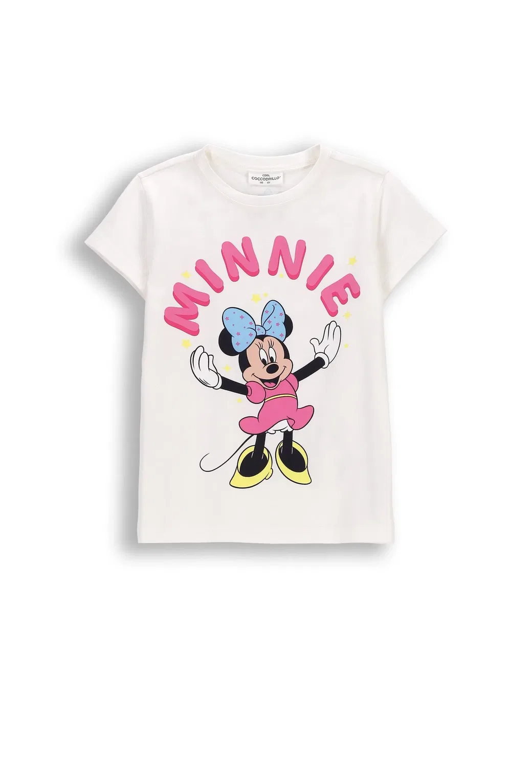 Футболка с принтом Minnie Mouse, Coccodrillo, экрю