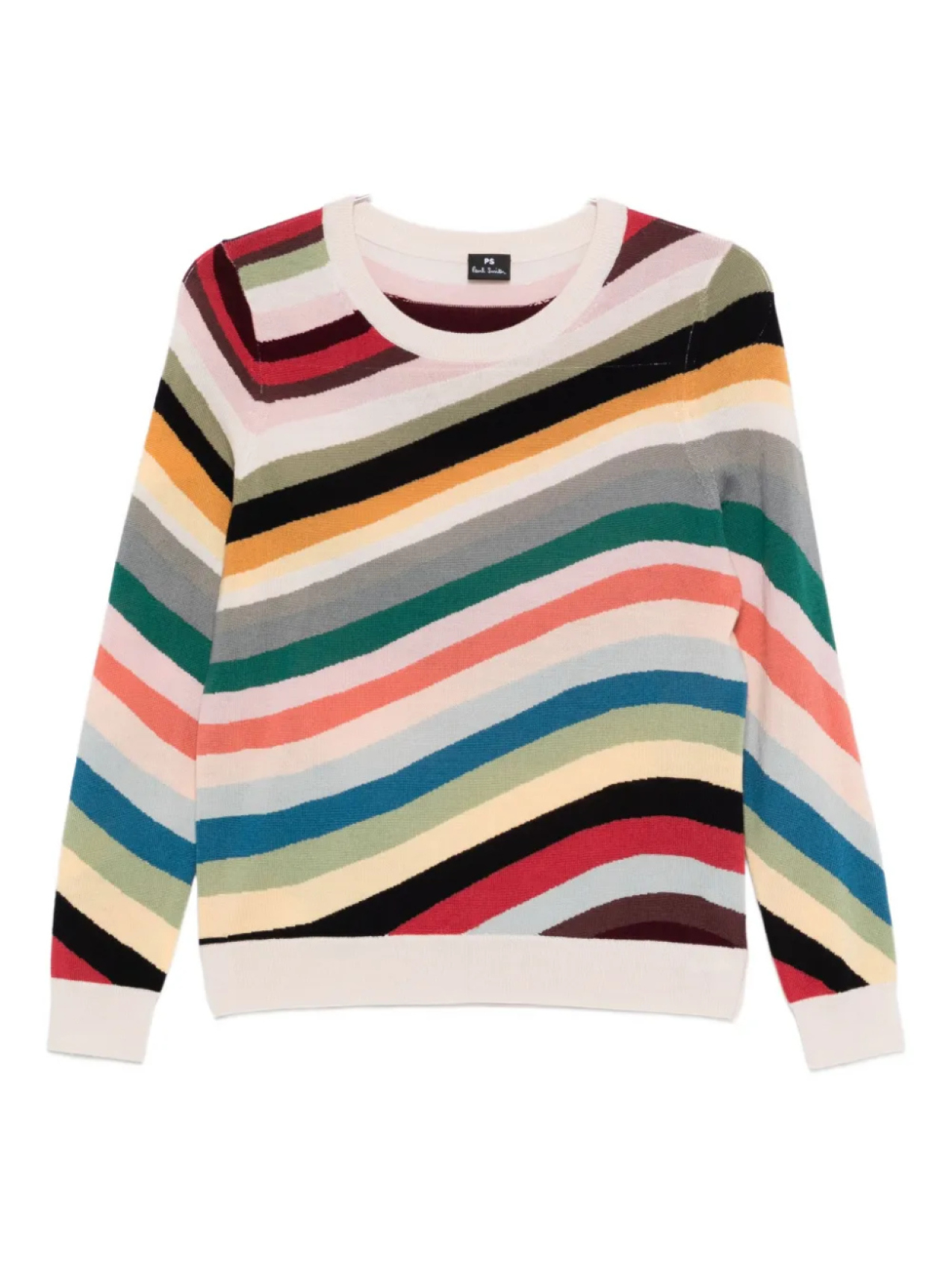 

Полосатый джемпер из мериносовой шерсти PS Paul Smith, желтый