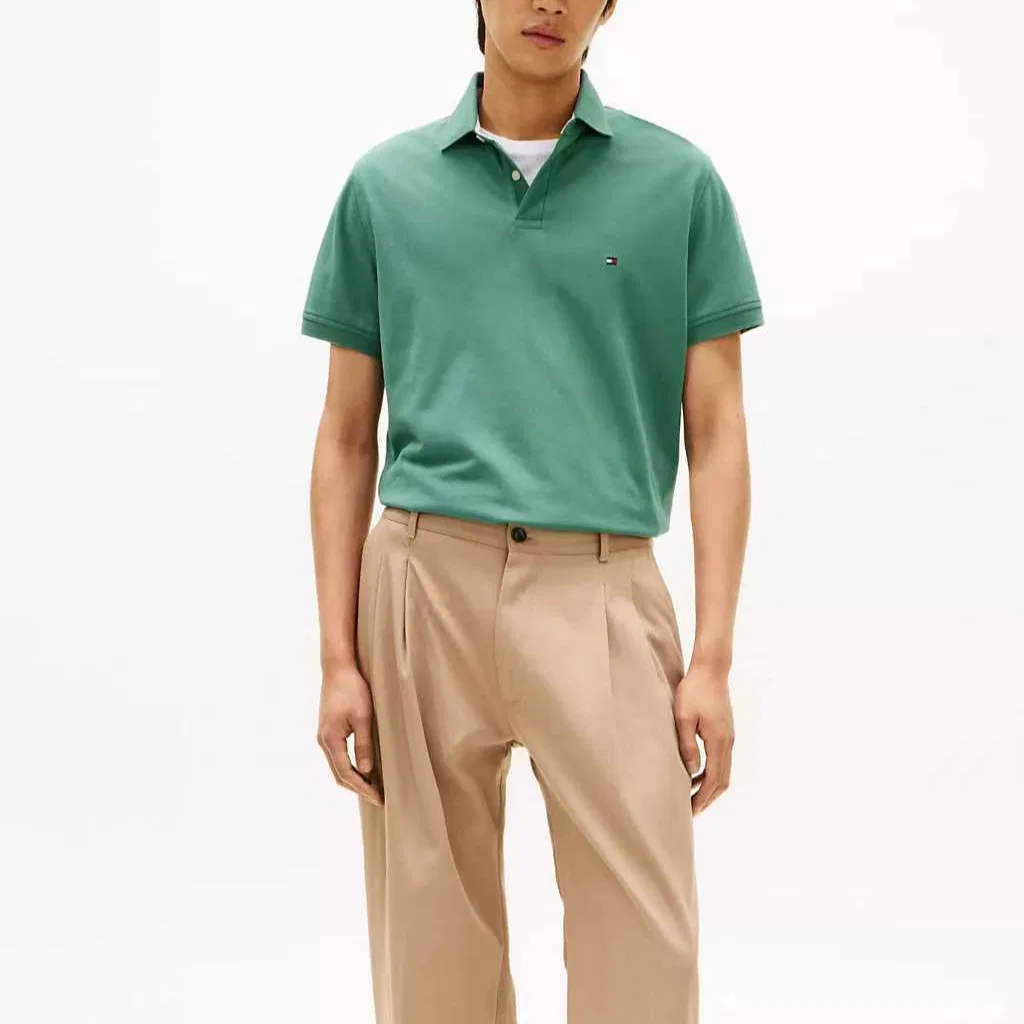 Поло мужское Tommy Hilfiger, Mint Green — фото 3