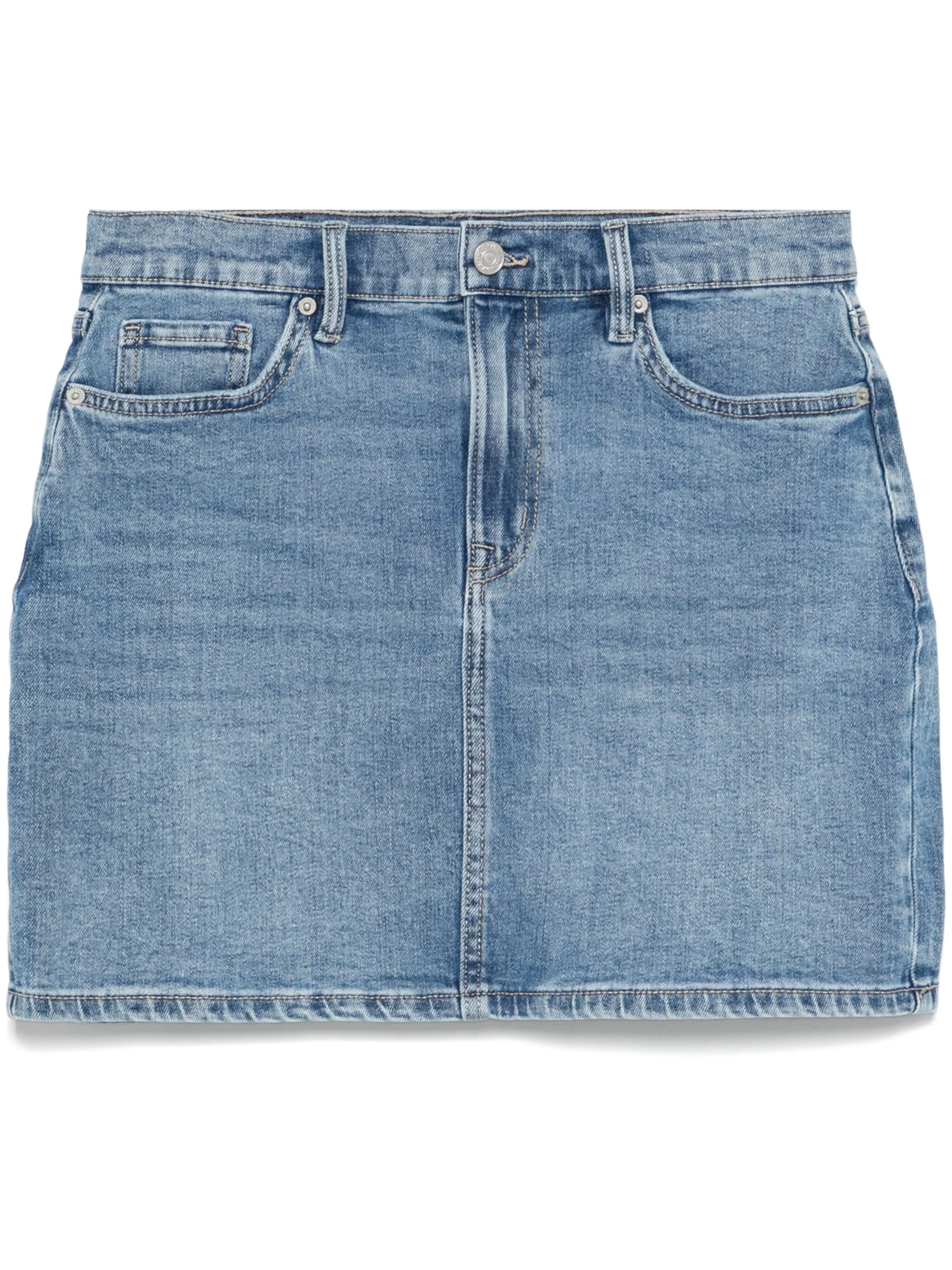 

Мини-юбка с завышенной талией Dkny, синий