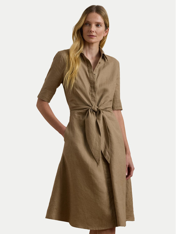 

Платье-Рубашка стандартный крой 200905667016 Lauren Ralph Lauren, бежевый