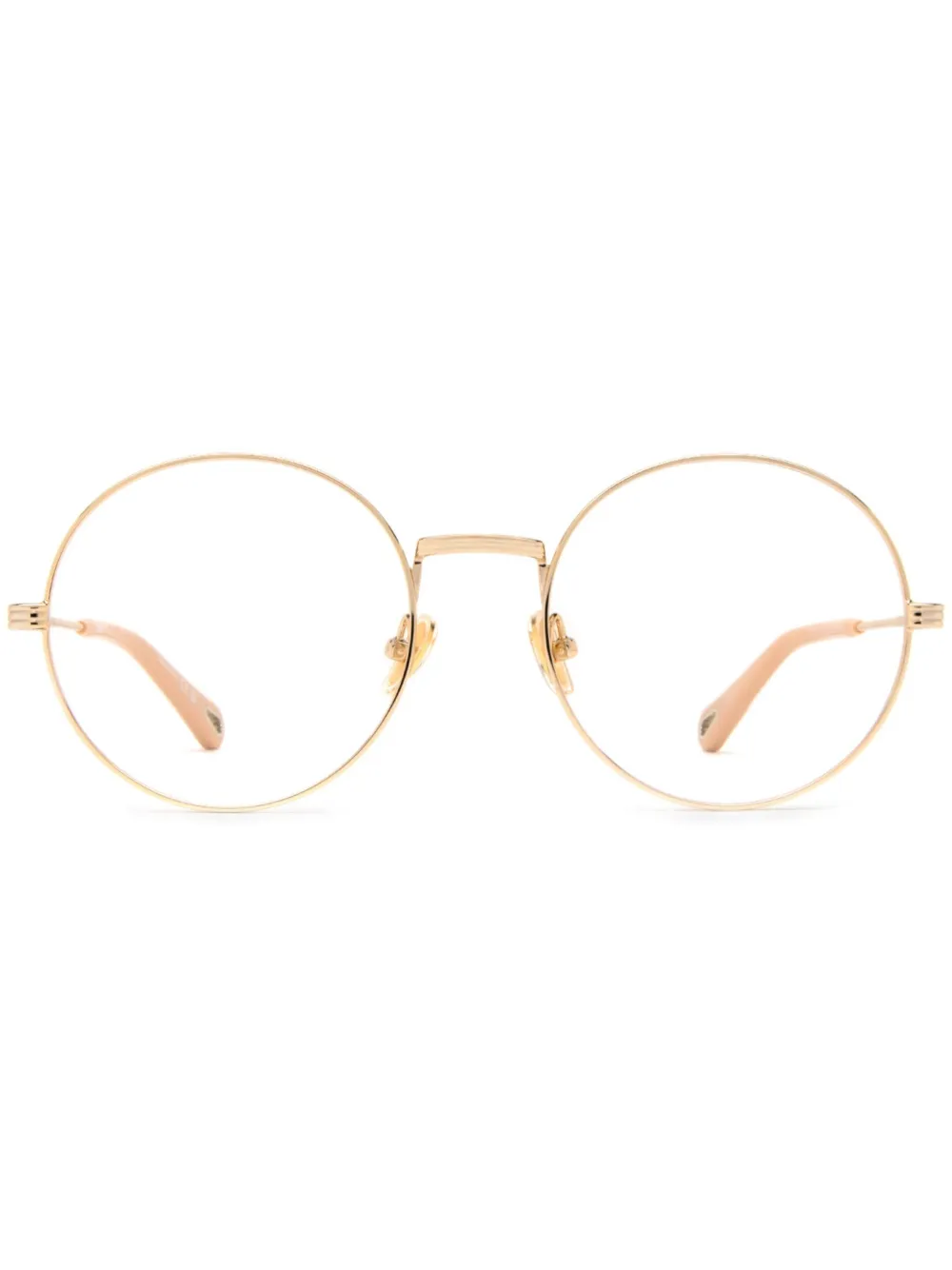 

Очки в круглой оправе Chloé Eyewear, золотой