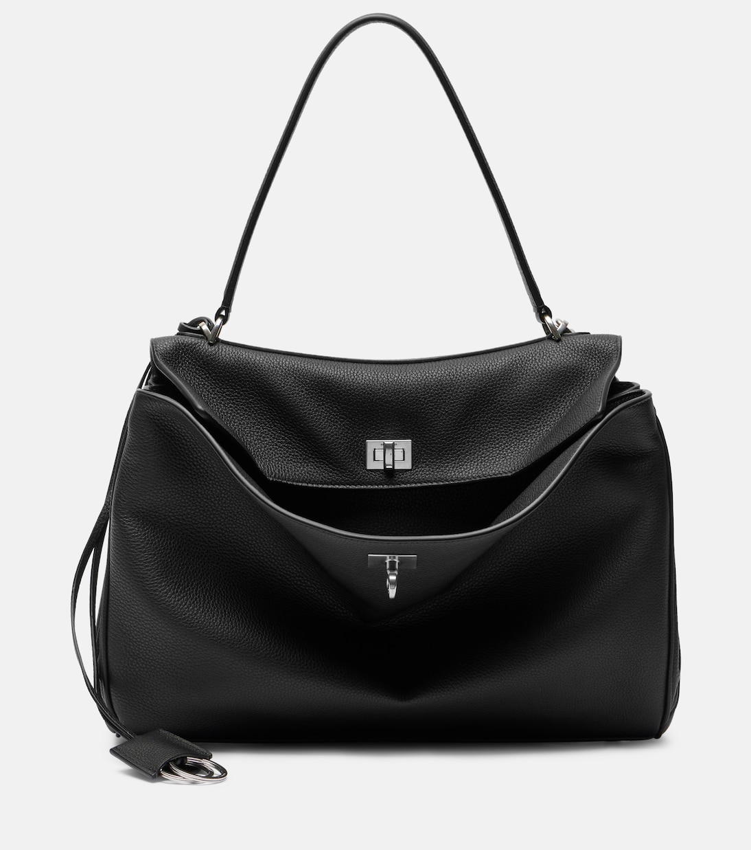 

Средняя кожаная сумка Rodeo Balenciaga, черный