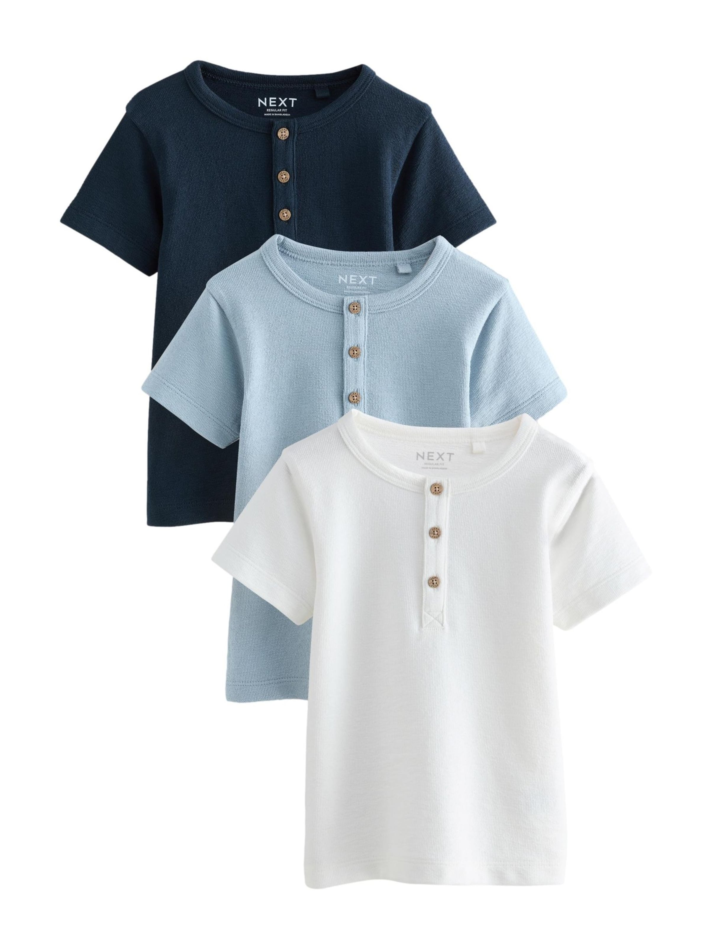 

Next Футболка в цветах Navy, Light Blue, White
