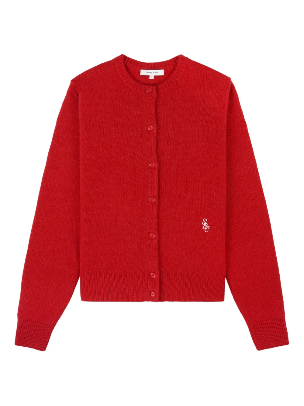

Кардиган на пуговицах с вышивкой Sporty & Rich, красный