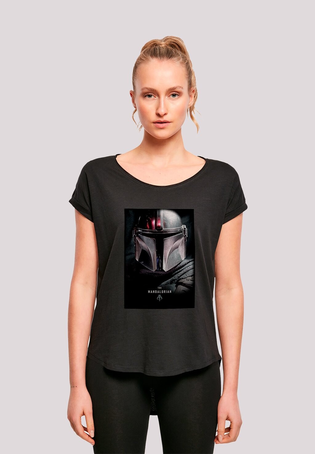 

Футболка с принтом STAR WARS THE MANDALORIAN POSTER PREMIUM KRIEG DER STERNE FAN F4NT4STIC, черный