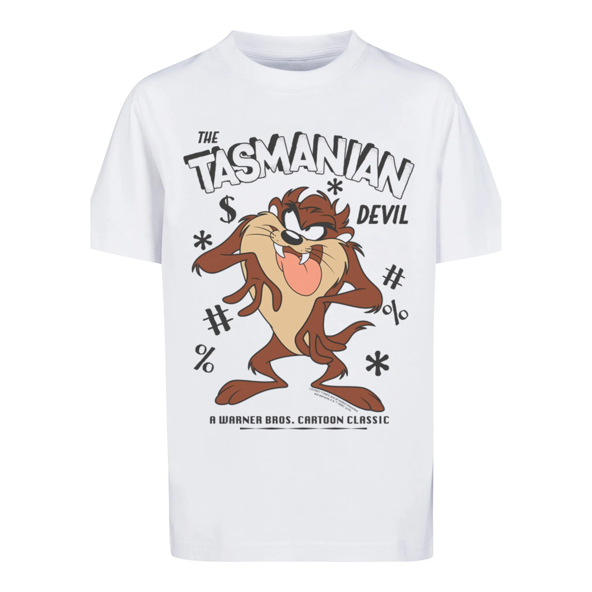 

Футболка F4NT4STIC «Looney Tunes Taz Vintage Tasmanian Devil Cartoon», унисекс для детей, товары премиум-класса, для мальчиков, для девочек, с принтом, белый