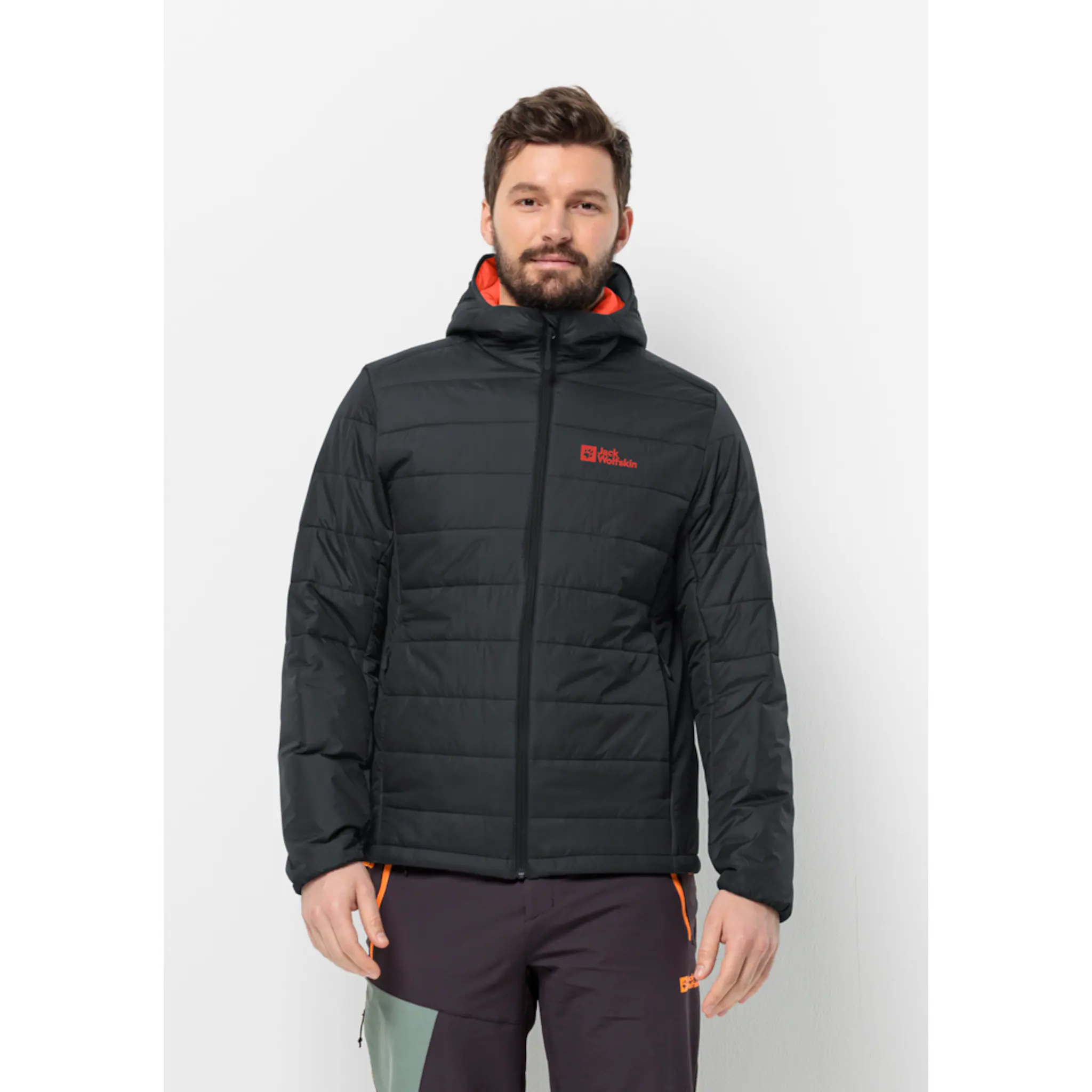 

Функциональная куртка Jack Wolfskin "LAPAWA INS HOODY M", с капюшоном, цвет Phantom