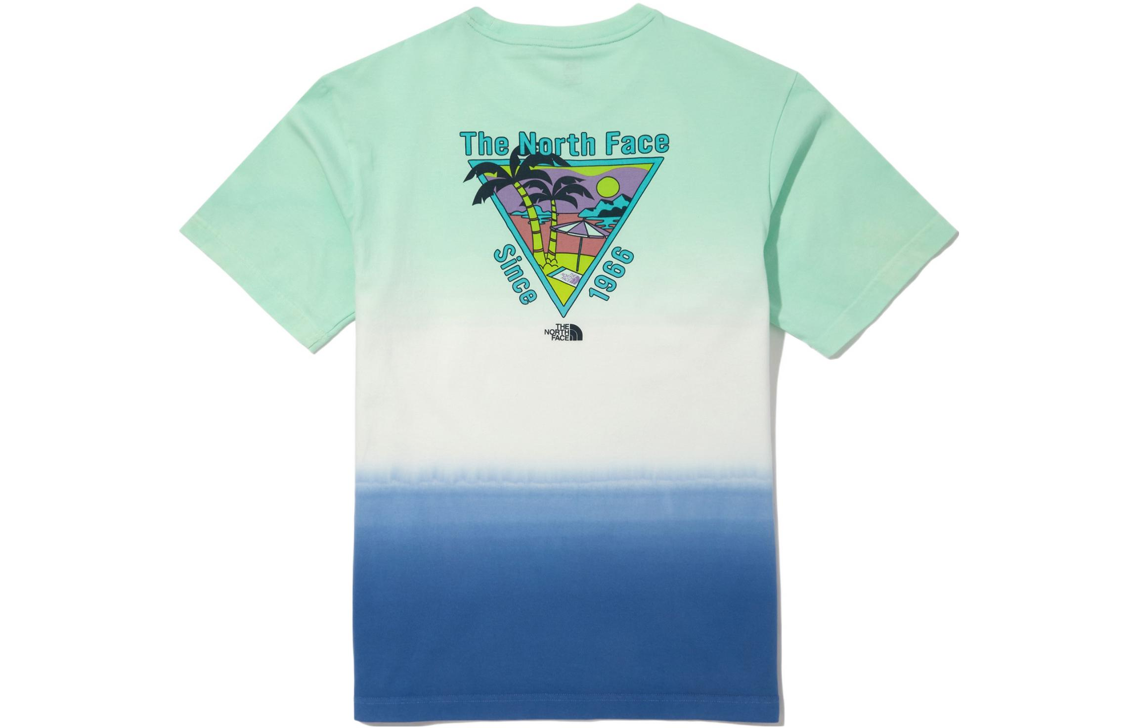 

THE NORTH FACE Футболка унисекс зеленые синие