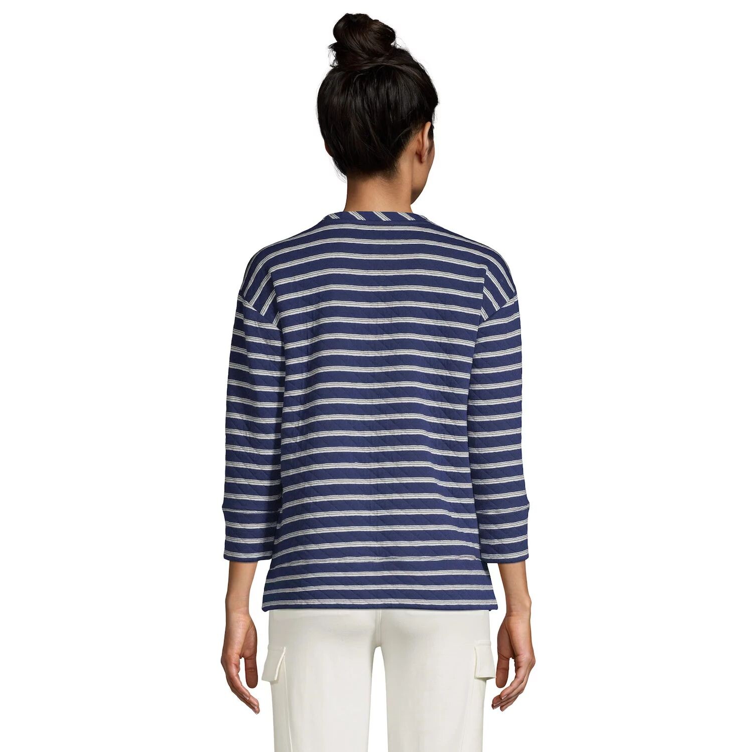 

Женский стеганый топ с круглым вырезом Lands End Lands' End