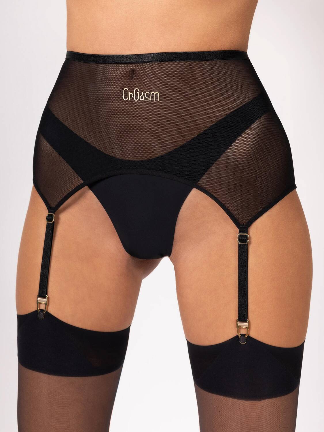 

OrGasm Подтяжки 'Seamless Garter Suspender' в черном цвете