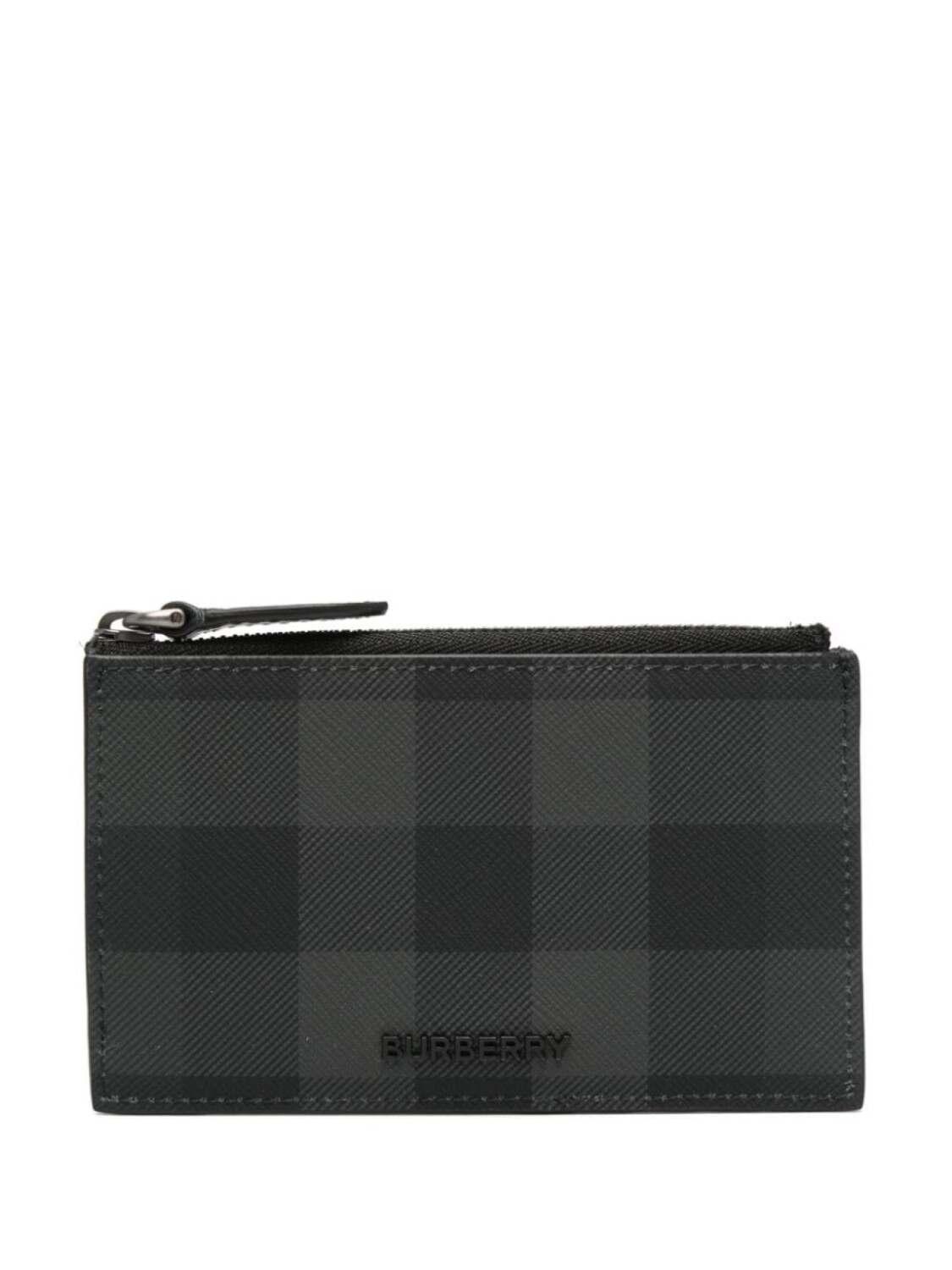 

Burberry клетчатый кошелек с логотипом, черный