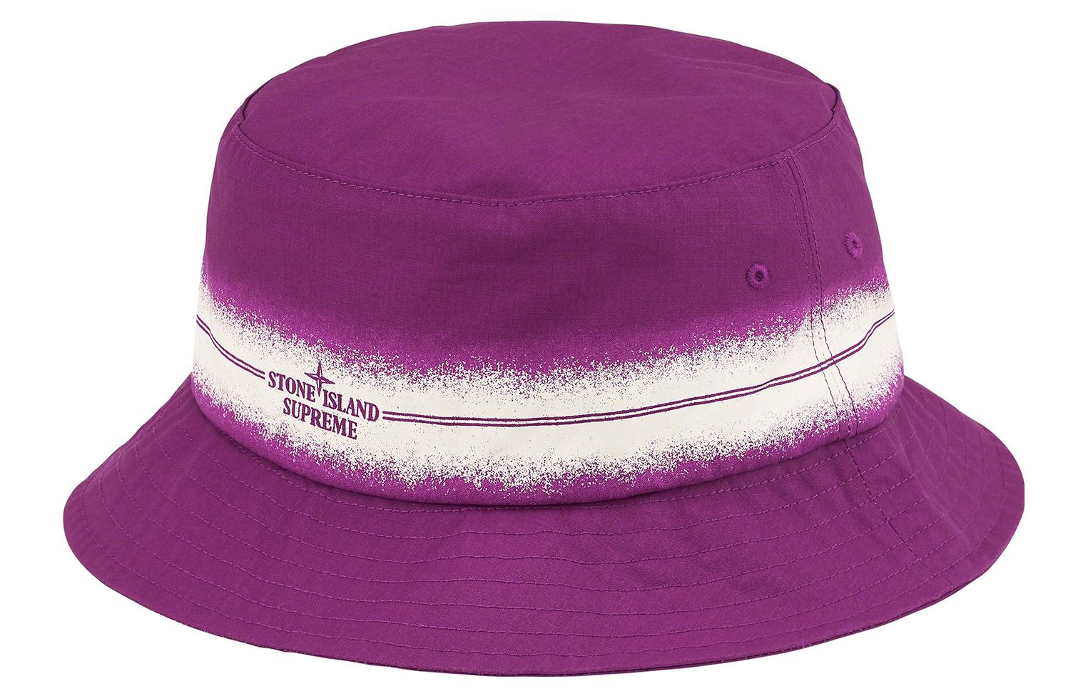 

Supreme Стираная полоска Stone Island, Purple