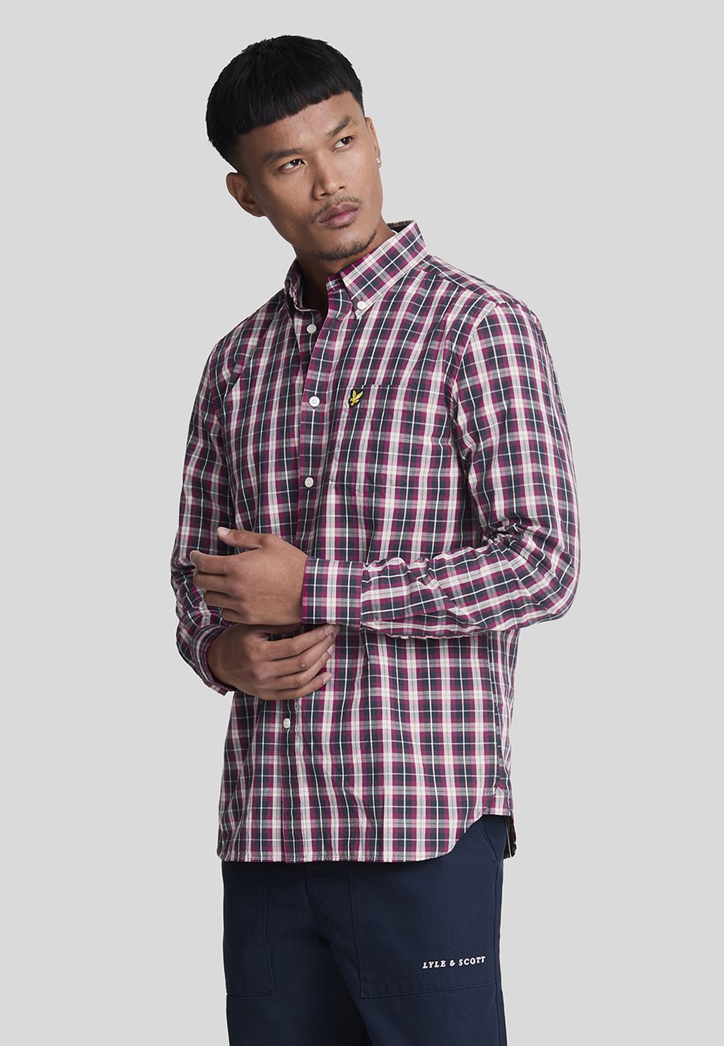 

Рубашка WASHED CHECK Lyle & Scott, синий