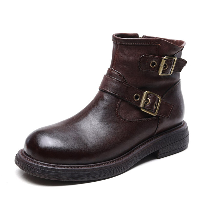 

Ботинки Martin Boot женские Baibianzhiheren, коричневый