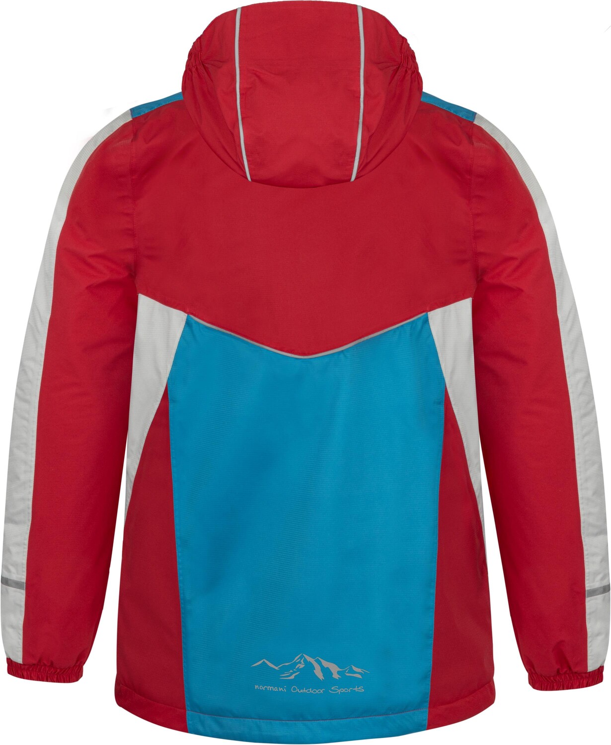 Дождевик Normani Outdoor Sports Kinder mit Fleecefutter Wasilla, красный — фото 4