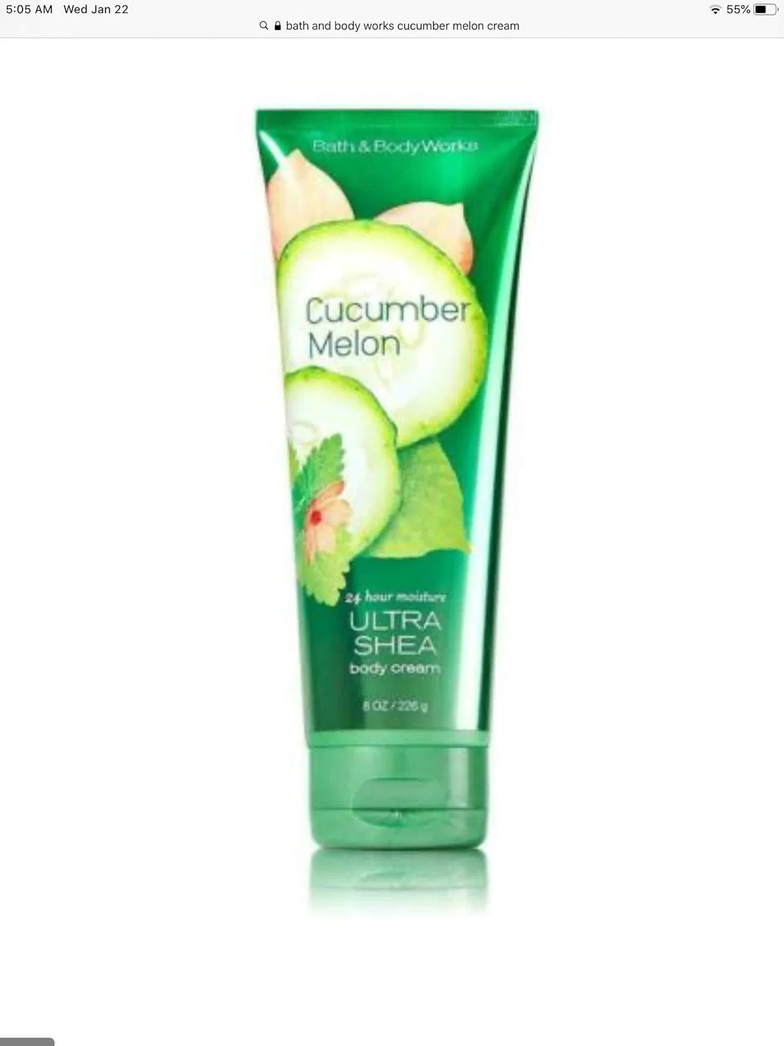 Крем для тела Bath & Body Works Cucumber Melon Ultra Shea 226 г