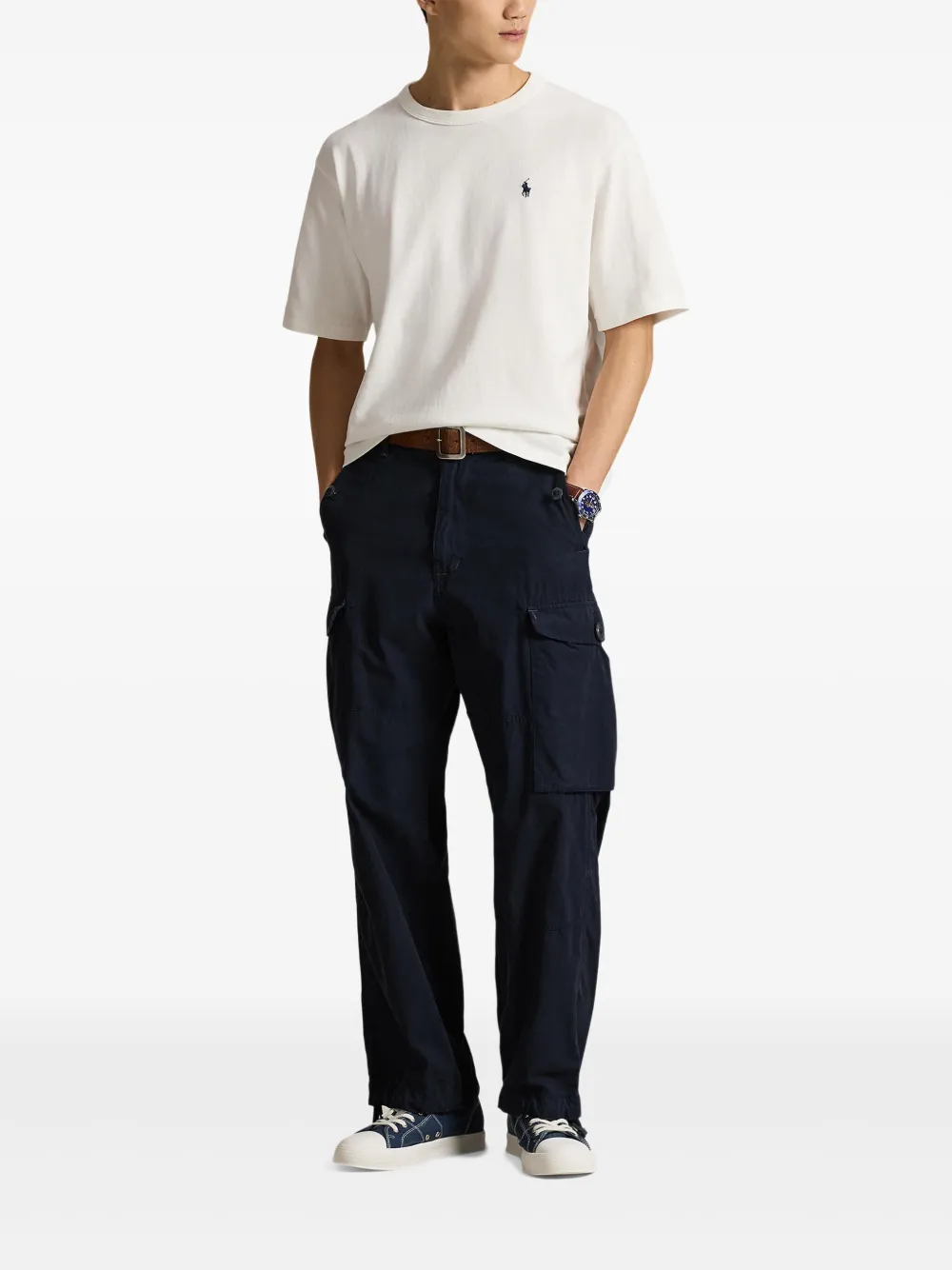 Футболка из джерси с короткими рукавами Polo Ralph Lauren, белый — фото 2