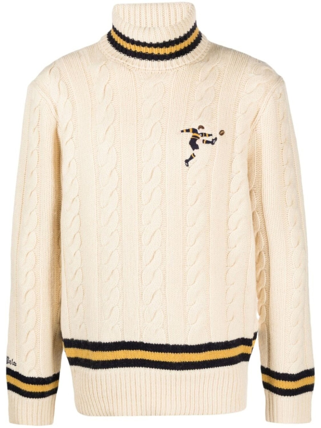 

Polo Ralph Lauren джемпер из смесовой шерсти с вышитым логотипом, нейтральный цвет
