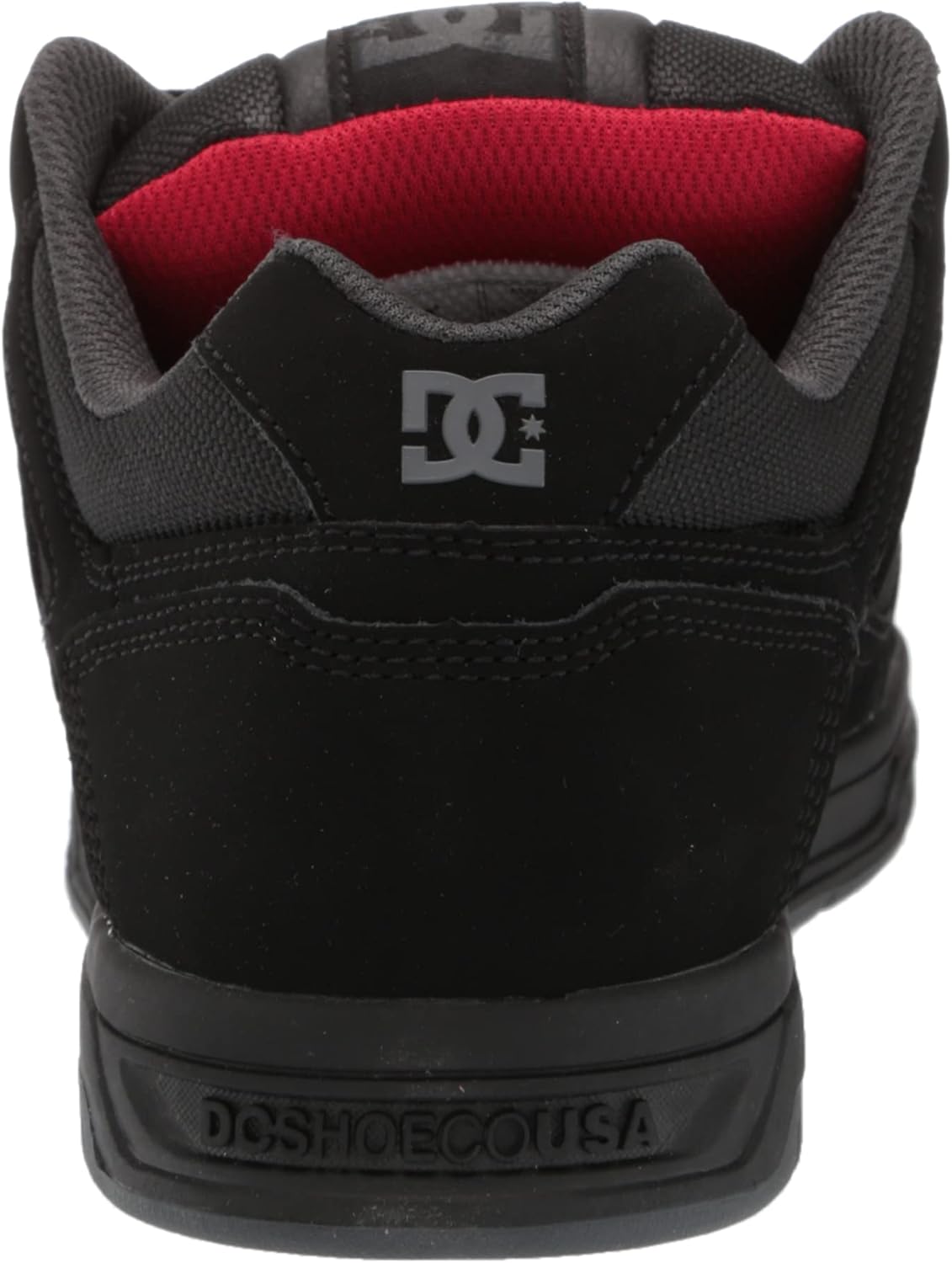 Мужские кеды DC Stag низкие для скейта DC Shoes, черный/серый/красный — фото 3