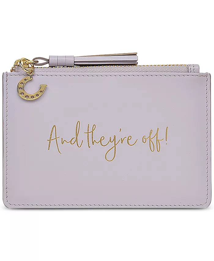 

Кожаный кошелек Kentucky Derby на молнии для монет Radley London, зеленый